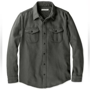 Outerknown Chroma Blanket Shirt-Size MEDIUM-Faded Black